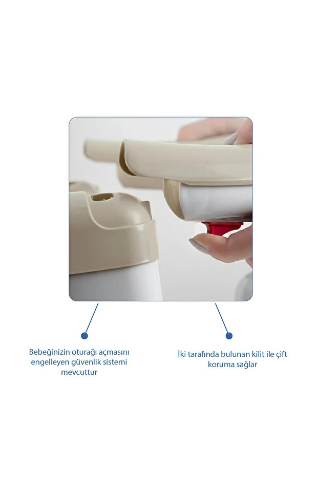 Yandan Açılır Mama Oturağı & Minder 2'li Set